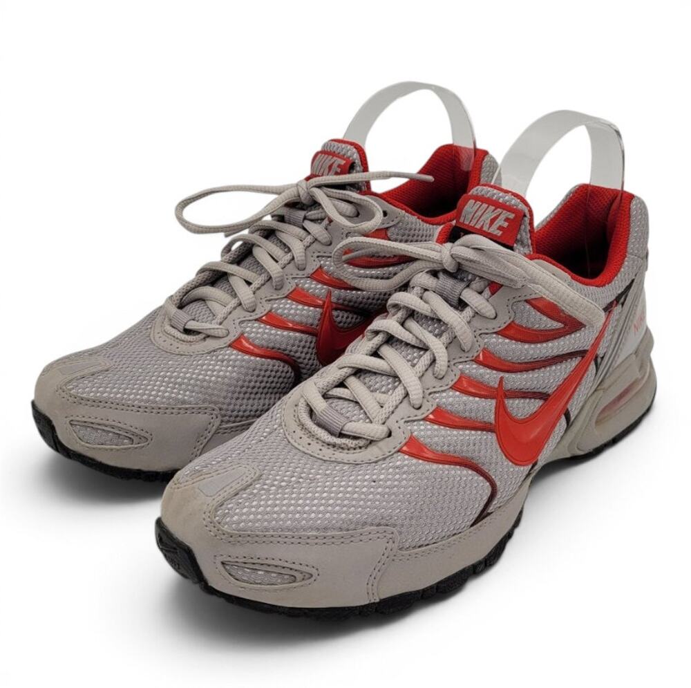 NIKE Air Max Torch 4 Atmosphere Grey University Red Running Shoes - Men's Size 8 - Picture 1 of 8